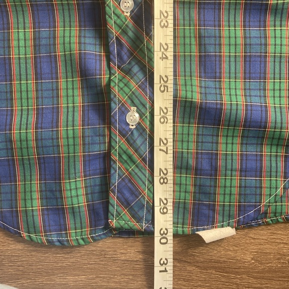 Vintage Mens Blue Green Plaid Western Ruddock Small Button Down - Picture 6 of 8